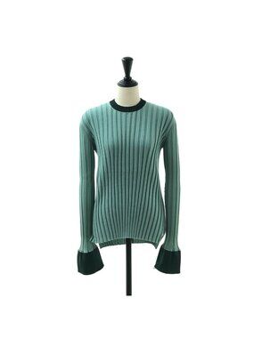 Celine Rib Knit long Sleeve 2 Green Sweater M